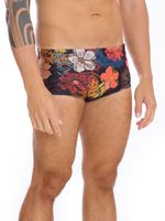 Sunga larga MB estampa Floral Preto