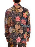 Camisa com estampa Floral Color Fundo Preto