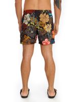 Shorts estampa Floral Preto