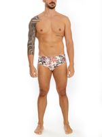 Sunga Intermediária Estampa Floral Terroso