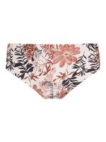 Sunga Intermediária Estampa Floral Terroso