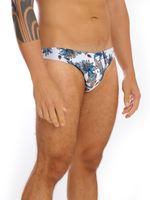 Sunga Cavada Estampa Floral Mar e Terra