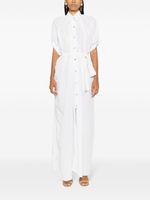 Chemise com amarração na cintura