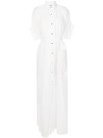 Chemise com amarração na cintura