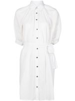 Chemise com amarração na cintura