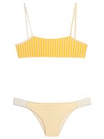 Conjunto de biquíni infantil com listras