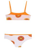 Conjunto de biquíni infantil estampa sol