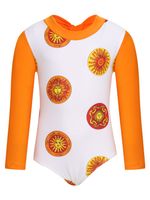 Maiô infantil manga longa estampa sol