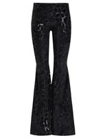 Calça flare veludo paetê AMIR X ASTRID