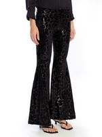 Calça flare veludo paetê AMIR X ASTRID