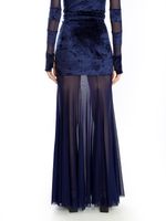 Saia longa veludo e tule AMIR X ASTRID