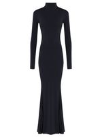 Vestido longo com gola lycra AMIR X ASTRID