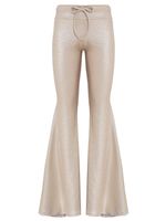 Calça flare dourada AMIR X ASTRID