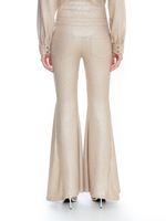 Calça flare dourada AMIR X ASTRID