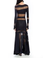 Vestido longo com recortes AMIR X ASTRID