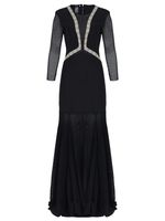 Vestido manga 3/4 com barrado de tela AMIR X ASTRID
