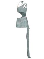 Vestido curto recortes AMIR SLAMA+JADE JADE