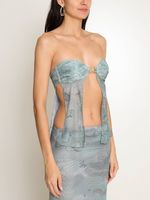 Blusa sem alça com aviamento AMIR SLAMA+JADE JADE