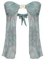 Blusa sem alça com aviamento AMIR SLAMA+JADE JADE