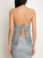 Blusa sem alça com aviamento AMIR SLAMA+JADE JADE