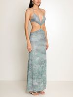 Vestido longo fenda AMIR SLAMA+JADE JADE