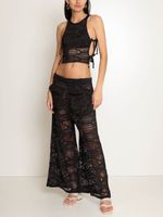 Blusa com amarrações laterais textura AMIR SLAMA+JADE JADE