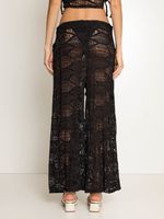 Calça pantalona textura AMIR SLAMA+JADE JADE