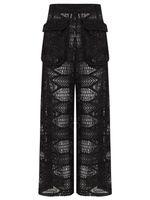 Calça pantalona textura AMIR SLAMA+JADE JADE