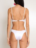Conjunto de biquini alça fina com bojo e tanga asa delta