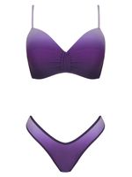 Conjunto de biquini alça fina com bojo e tanga asa delta