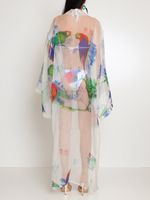 Kimono longo estampado