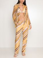 Calça com listra