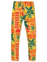 Calça reta com estampa 