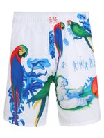 Bermuda cos elastico e bolsos laterais 