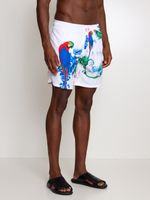 Bermuda cos elastico e bolsos laterais 