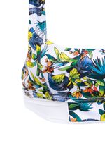 Top camiseta e tanga de amarrar Floral Amir Slama