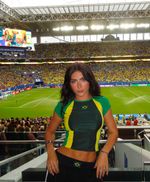 Camiseta Brasil manga curta Jade Jade + A Slama