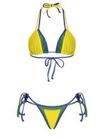Top cortina sobreposto e tanga de amarrar Amir + Tati
