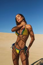 Top cortina sobreposto e tanga de amarrar Amir + Tati