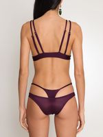 Top cortina com detalhe de tule e tanga dupla Amir + Tati