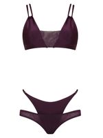 Top cortina com detalhe de tule e tanga dupla Amir + Tati