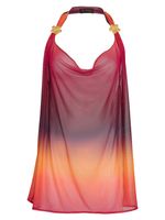 Vestido frente única curto de tule Amir + Tati