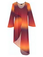 Vestido manga longa assimétrico Amir + Tati