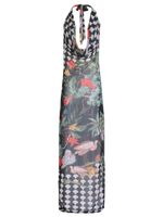 Vestido longo de tule com a gola boba Amir Slama+Avatim