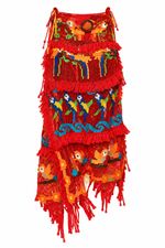 Saia bordada papagaio Amir Slama