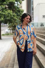 Camisa Fluxo Salmão