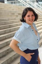 Camisa Listrada Azul Escuro