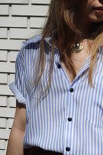 Camisa Listrada Azul Maré