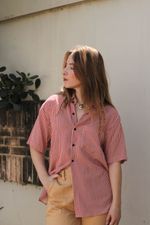Camisa Listrada Terracota