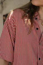 Camisa Listrada Terracota
